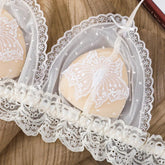 2 Pieces French Ultra Thin Sexy Bra Set