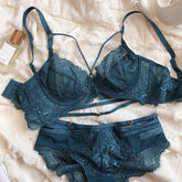 2 Pieces Sexy Hollow Push Up Bra Set