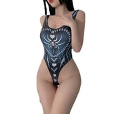 Anime She Venom Costume Crotchless Bodysuit Spider