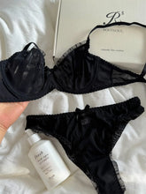 Black lace mesh lingerie feel Underwear