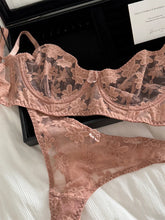 Bra French lace embroidered flowers Underwear