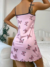 Butterfly Printed Slip NightDress