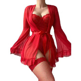 Fairy Lingerie Transparent Open Bra Erotic Ultra Sexy See Through Chemise NightDress