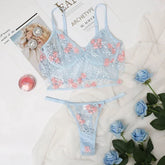 Floral Embroidery Bra Panty Sets Lingerie