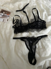 Hanging neck removable lingerie niche thin section lace sexy thin section on the support bra suit underwear