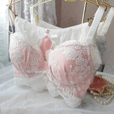Japanese delicate court embroidery lingerie breifs suit thin cups girls students gathered sexy Underwear
