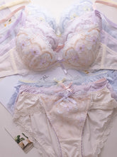Japanese-style sweet thin embroidered lingerie set