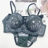 Lace mesh women's lingerie Set