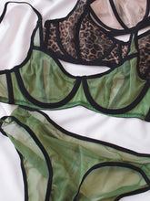 Leopard Niche Mesh Lingerie Thin Underwear