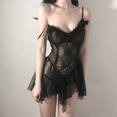 Lingerie Sexy Black Lace Bodysuit Adult Underwear