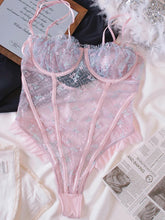 Mermaid Girl Lace Jumpsuit Women Large Size Underwear