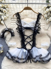 Naughty Maid Role Play Costume Bodysuit