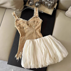 Bubble Mini Skirt Balloon Skirt Vintage Hottie High Waist Puffy Short Skirt