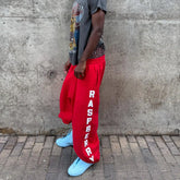 Harajuku Street Hip Hop Y2K Retro Sweatpants Camo Pattern Print Streetwear Unisex Casual Red Loose Pants Clothing