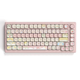 Pink Cat Dye Sublimation PBT Keycaps 136 Keys MOA Profile Keyboard Keycaps