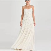 Elegant 3D Flower Long Dress