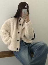American Loose Short Lamb Wool Jacket High Street Lambswool Jacket Coat Jackets