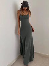 Simple Temperament Suspender Long Backless Slim Waisted Sweet