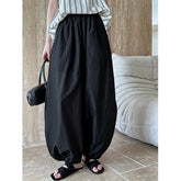 Oversized Bloomers Elegant Lantern Pants Casual Loose Breathable Cotton Wide Leg Pants
