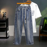 Loose Straight Leg Jeans Style Casual Comfortable Denim Trousersable Male