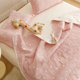 Pure Cotton Three-layer Yarn Fabric Children Blanket Soft Skin Friendly Quilt Air Conditioner Comforter Adult Kid