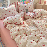Lace Single Item Quilt Cover Skin-friendly Cotton Korean Version French Shell Quilt Cover Two People Use Bedding