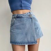 High-waisted Slimming Denim Skirt