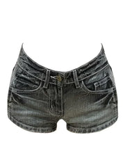 Harajuku jeans Shorts y2k Grunge Vintage streetwear beach jorts clothes 2000s Denim Pants Japanese