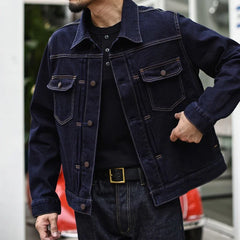 Jacket Selvedge Denim Jacket Vintage Purple