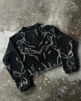 or sportswear Y2K striped multifunctiona top retro long sleeved Harajuku punk gothic high street slim fit pullover