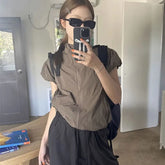 American Vintage Sports Jackets Mountaineer Short Sleeve Sun-proof Coat Thin Zipper Quick Drying Jacket