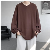 Texture Long Sleeve T shirt
