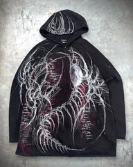 Retro Style Free Style Street Hoodies Y2K Custom Digital Printing Logo Sweatshirt