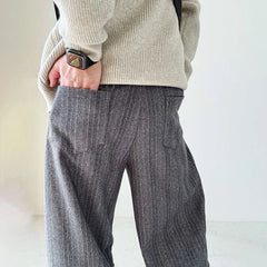 Mens Pants Casual Acrylic Pants Streetwear Personality Versatile Trend Comfort Wide-Leg Pants Clothing