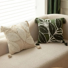 45x45CM Embroidered Floral Pillow Case Decor Home Light Luxury Sweet Pillow Cushion Cover Throw Square Funda Cogines De