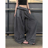 Gray Sweatpants Baggy Patchwork Pants Harajuku Y2k Vintage Oversize Hip Hop Trousers