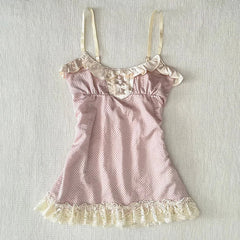 Retro Harajuku Kawaii Fairy Tale Camisole Tee Casual Slim Chic Print Sleeveless Crop Top Y2K Streetwea