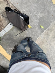 Deeptown Blue Vintage Y2k Jeans Wash Harajuku Low Waist Japanese Denim Pants Baggy American Streetwear