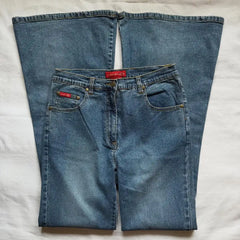 Solid Color Washed Geometry Floral Embroidery Element Baggy Wide-leg Jeans Commute Korean Style Straight-leg Jeans