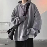 Hooded Sweater /Vintage Idle Style Versatile Knitted Top Trendy Brand Sweater Casual Wear