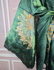 Elegant Floral Lady Beach Bikini Mini Kimonos Plus Size African Swimwear Loose Cardigans Clothes