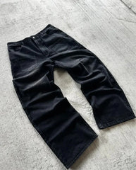 Y2K Baggy Jeans Harajuku vintage cherry blossom Embroidery jeans streetwear Hip Hop gothic wide leg jeans