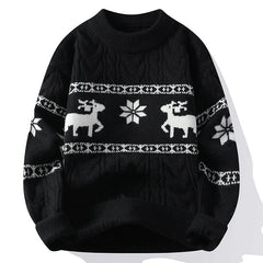 sweater High End Luxury Cashmere Sweater Thick Warms Sweaters With Deer Korean Harajuku Christmas Jumper