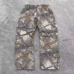 Y2K pants Harajuku vintage Camouflage Pattern Baggy Casual Sweatpants Hip Hop gothic wide leg trousers streetwear