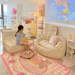 Cute Shaped Flower Bedroom Bedside Mat Home Girly Living Room Coffee Table Rugs Cloakroom Leisure Area Carpets Ковер Tapis 러그