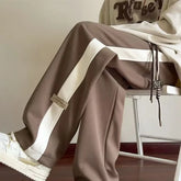 Thickened Fleece Casual Sports Harlan Pants Loose Fit Straight Leg Sweatpants