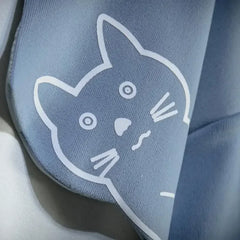 Japanese Style Hoodie Hooded Cute Cat Print Patchwork Teen Hoodies Anime Harajuku Male Sweatshirt