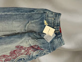 American retro jeans loose casual Y2K high street retro hip-hop clown couple wide leg pants