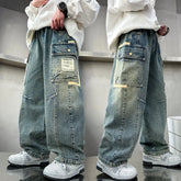 Design Children Relaxed Fit Straight Leg Cargo Jeans