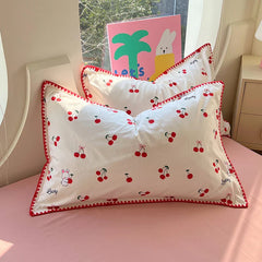 Lace Single Item Quilt Cover Skin-friendly Cotton Korean Version French Shell Quilt Cover Two People Use Bedding